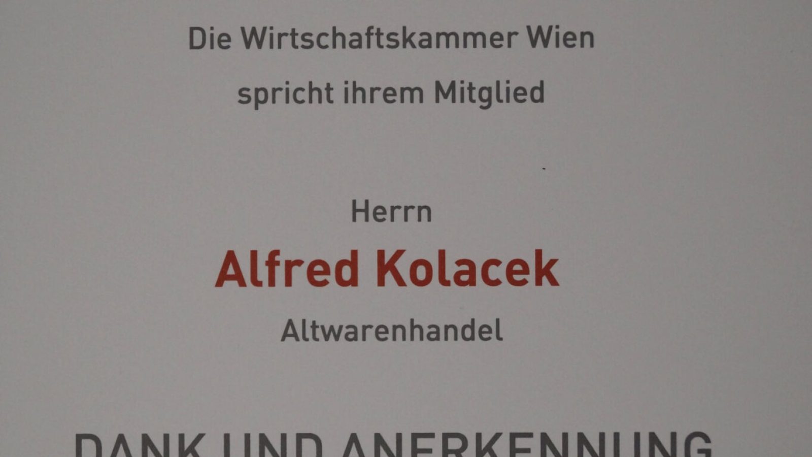 Auszeichnung WKO