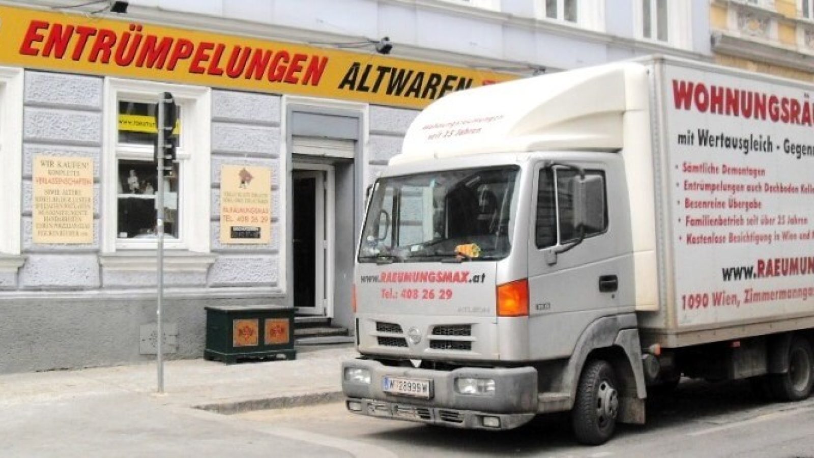 LKW zu Wohnungsräumung